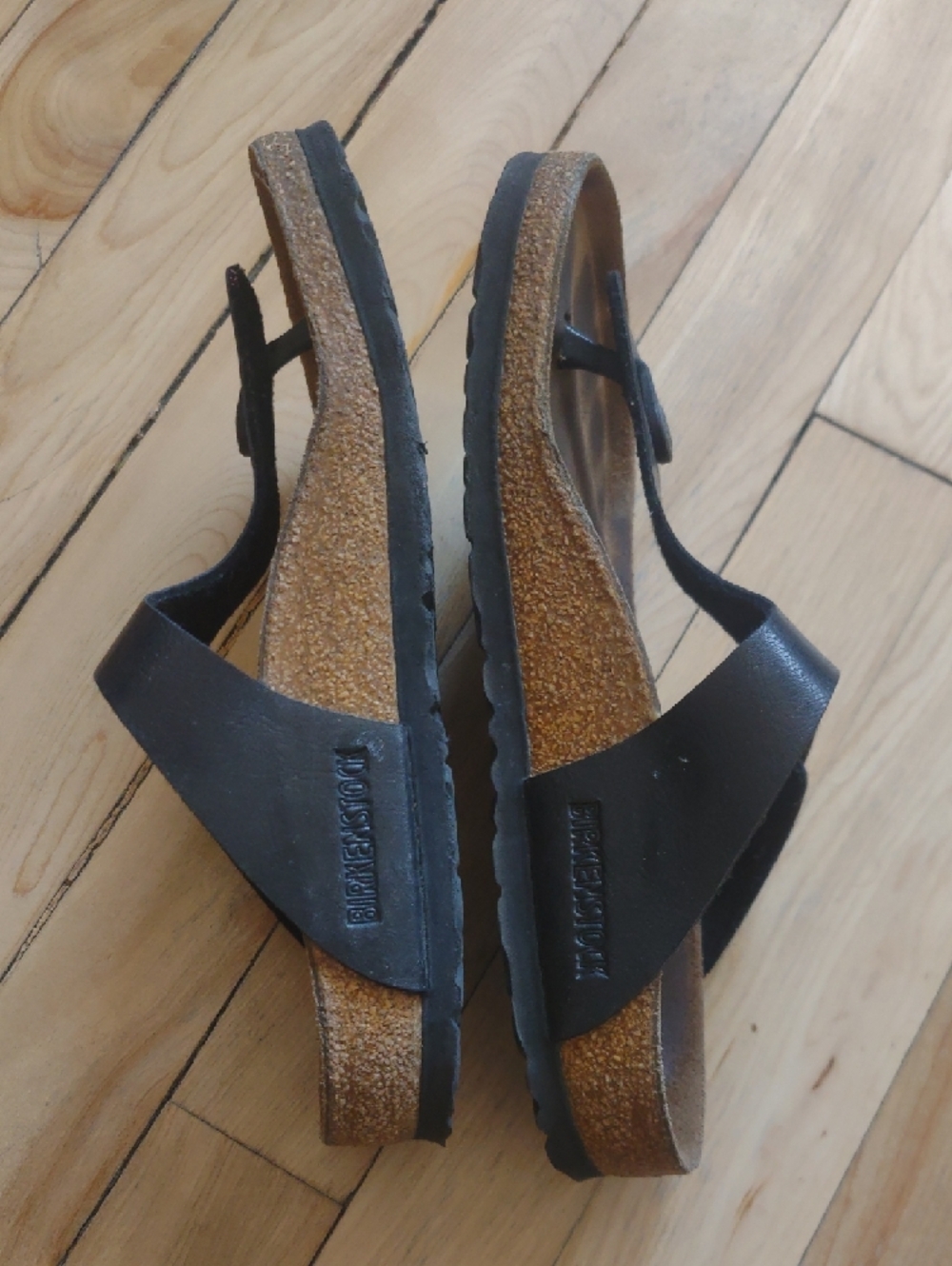 Birkenstock Black Kids Toe-Post Sandals with Buckle - Picture 4 of 11